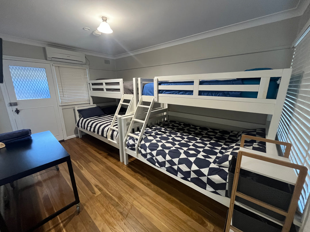 high adventure paragliding student accommodation shared unit bedroom