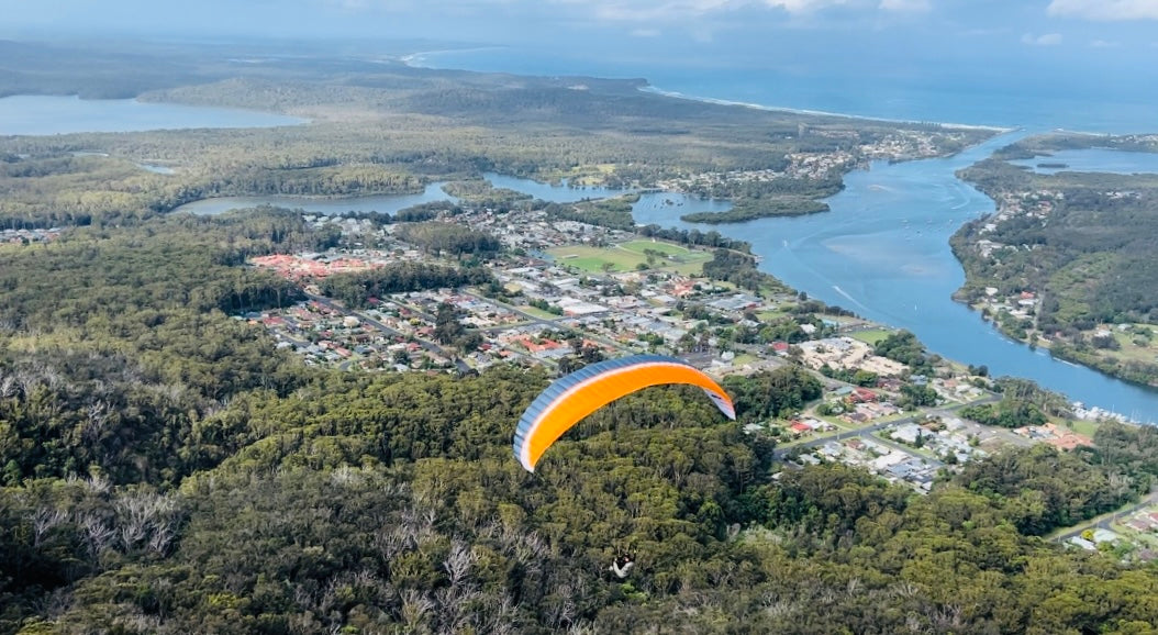 paragliding tandem flight north brother mountain