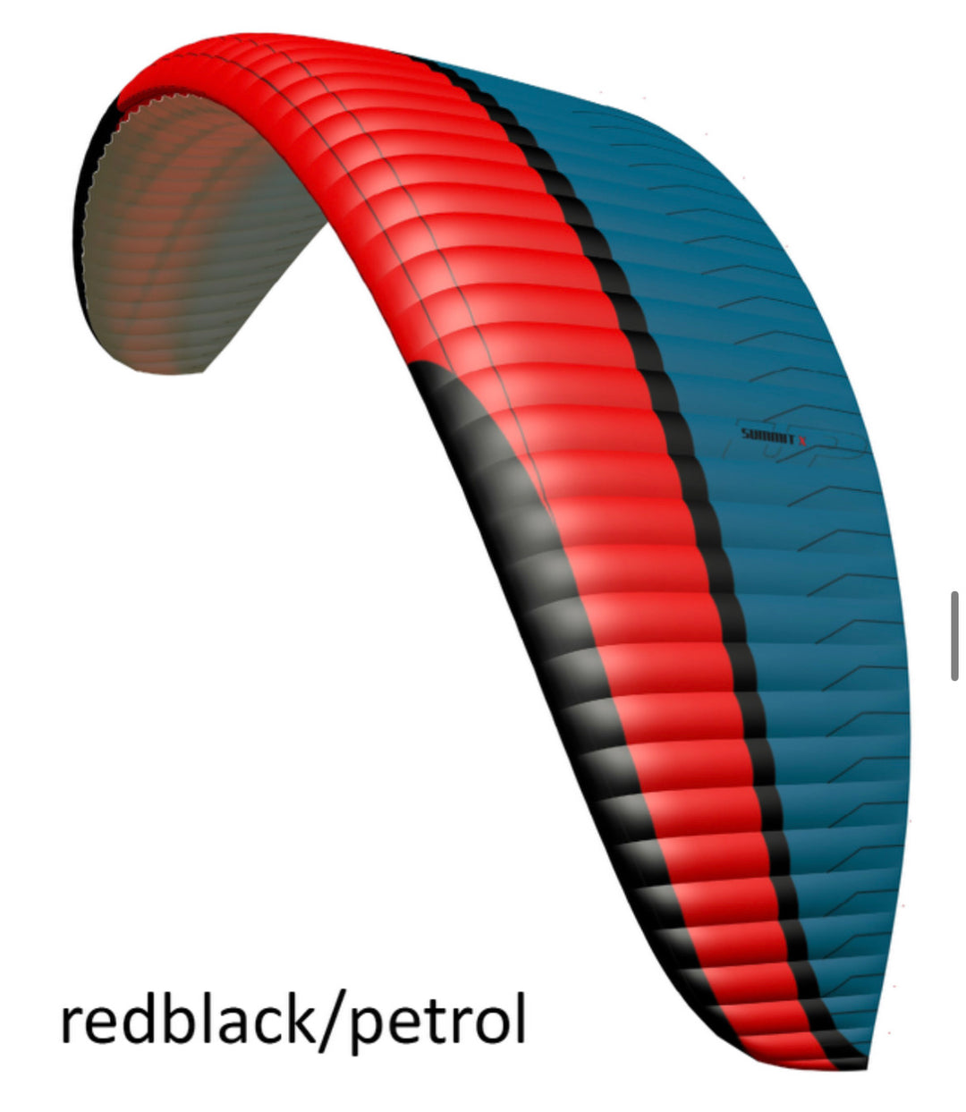 UP Summit X paragliding wing blue red