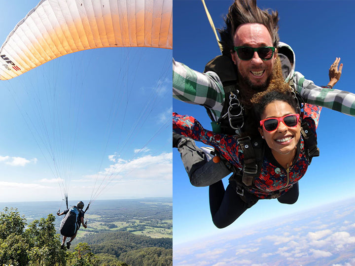 paragliding vs skydiving