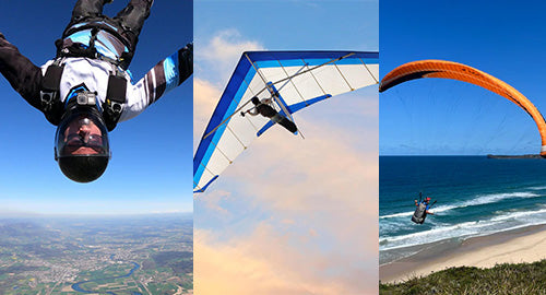 skydiving vs hang gliding vs paragliding