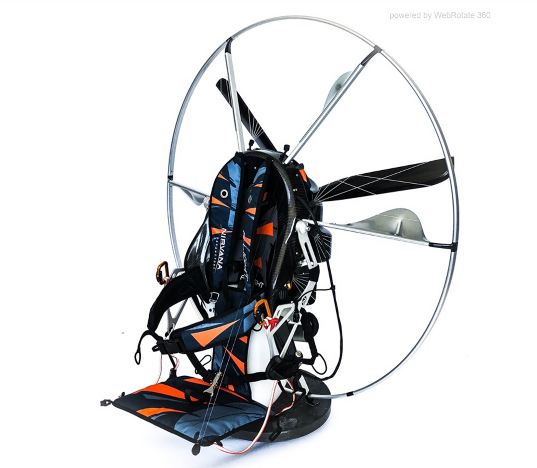 Nirvana F-light 200 paramotor with harness