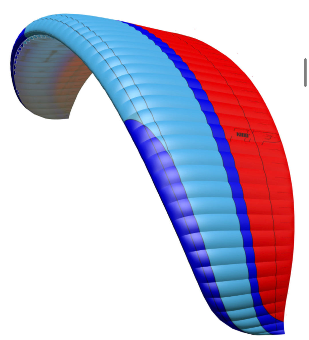 UP Kibo 2 paragliding wing red blue