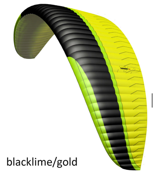 UP Summit X paragliding wing yellow black