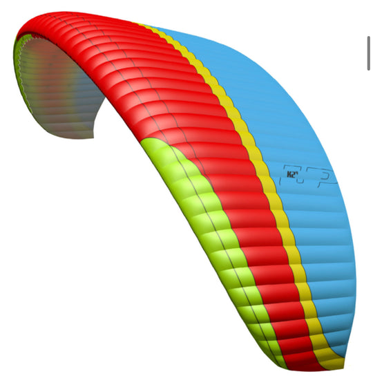 UP K2-4 tandem paragliding wing blue red