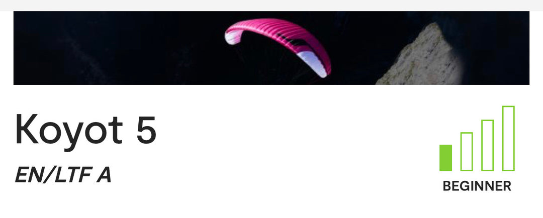 Niviuk Koyot 5 paragliding wing rating