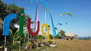 paragliding site in nusa dua, bali